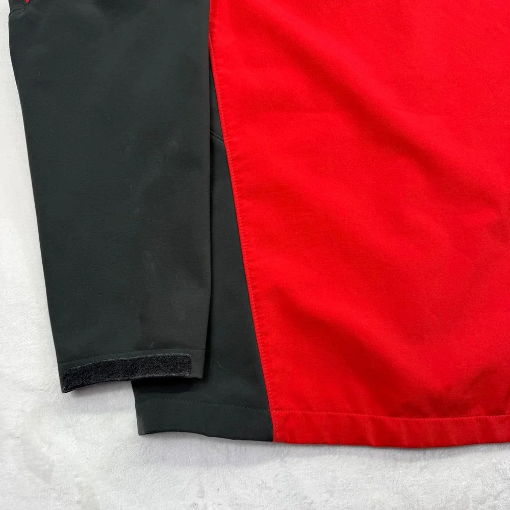 The North Face Mens Apex Bionic Softshell Jacket Red Black Full Zip Large